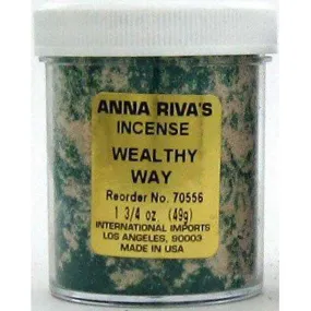 1 3/4 oz Anna Riva Incense Powder - Wealthy Way