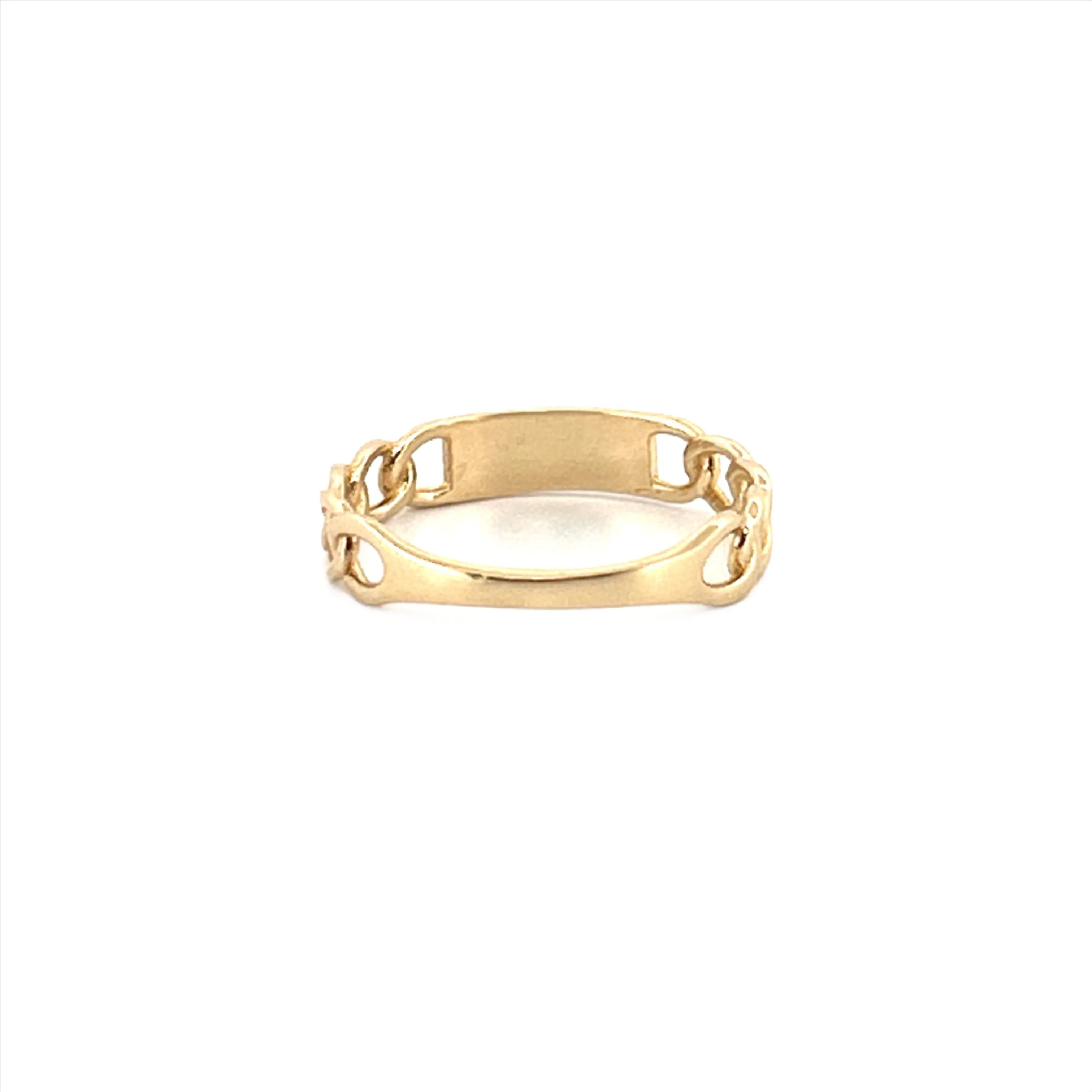 14K Personalized Gold Cuban Band