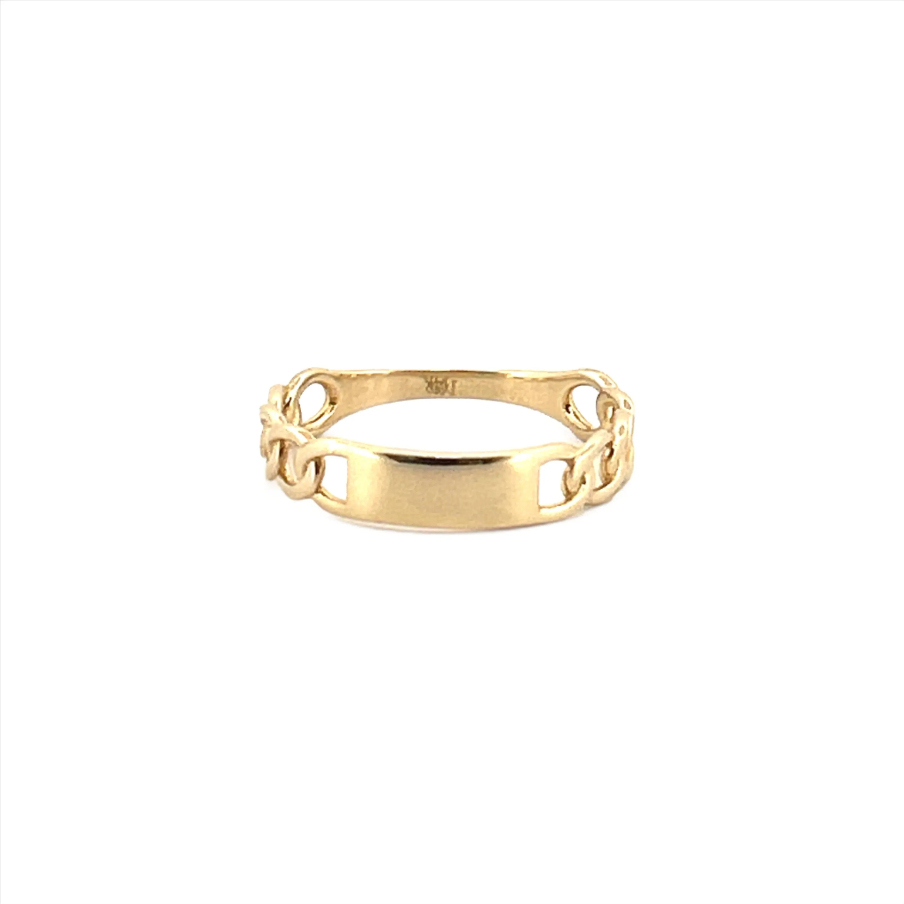 14K Personalized Gold Cuban Band