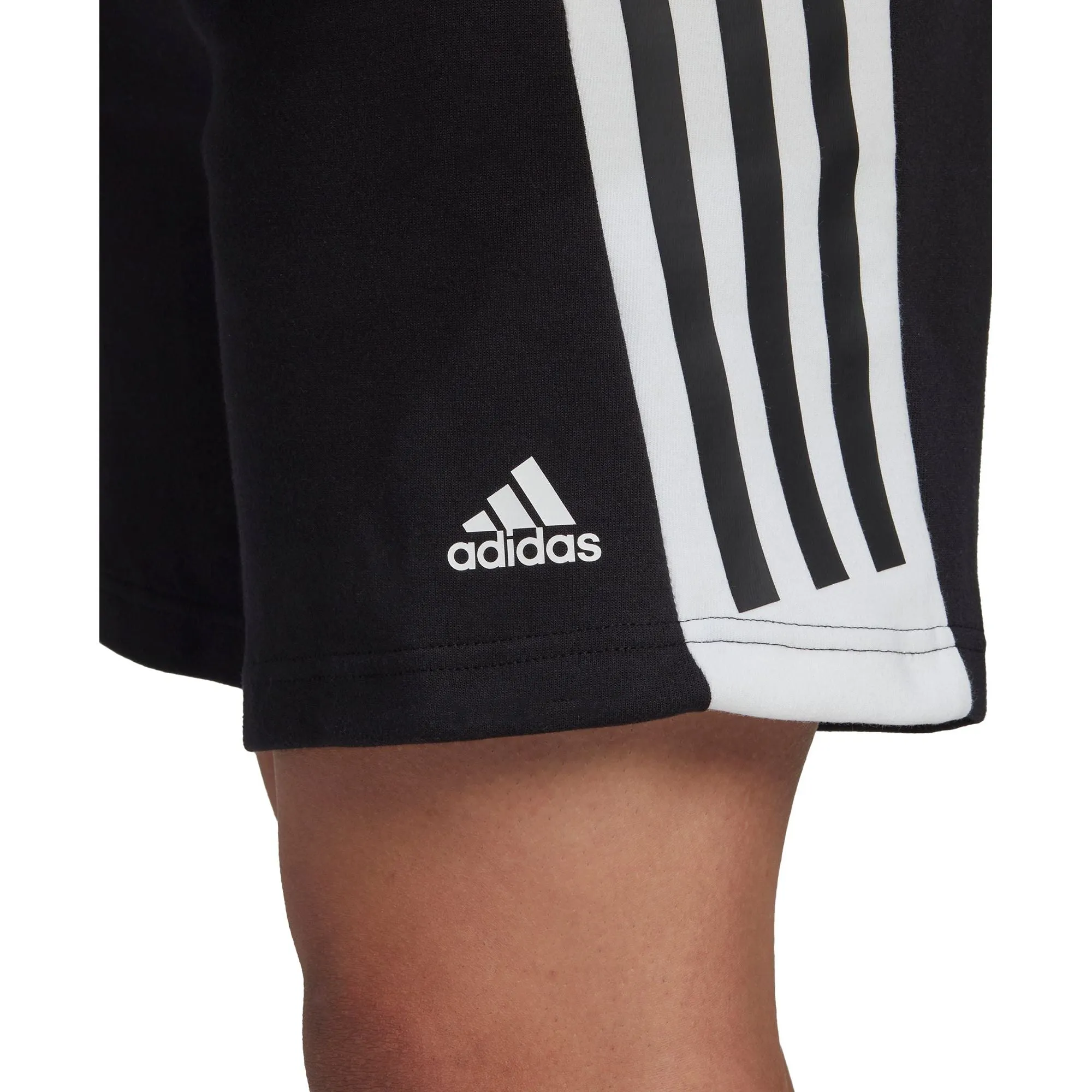 adidas Future Icons 3 Stripes Mens Training Shorts - Black