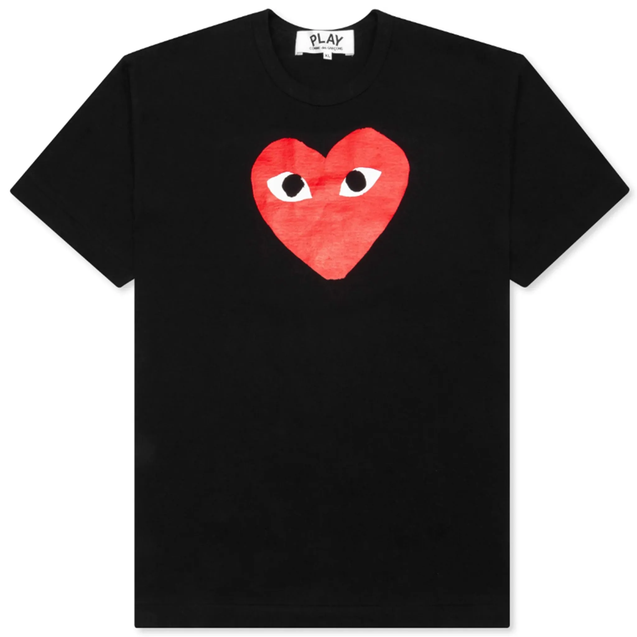 COMME DES GARCONS PLAY HEART LOGO TEE (BLACK)