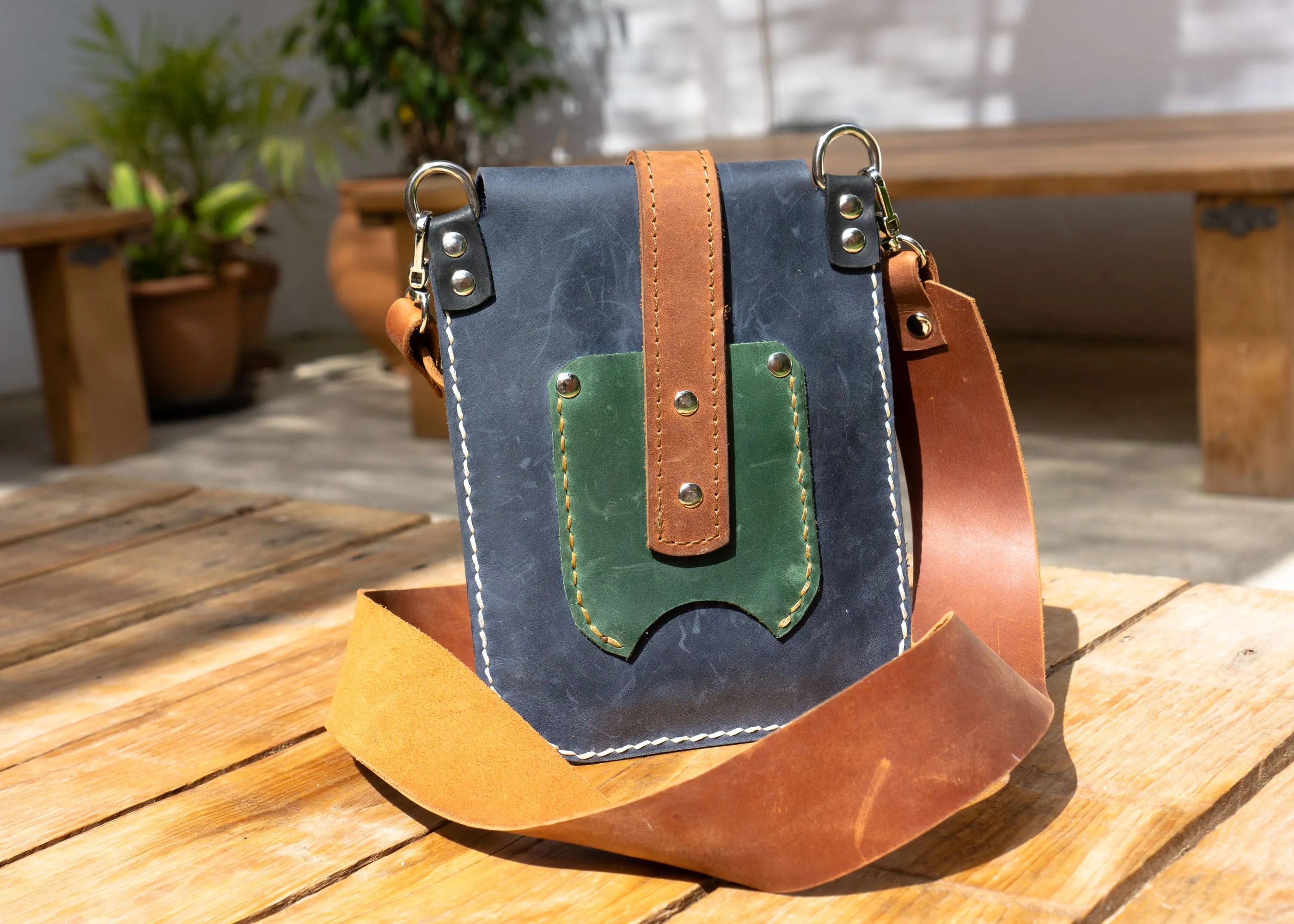 Crossbody Bag | Handcrafted in multicolor leather