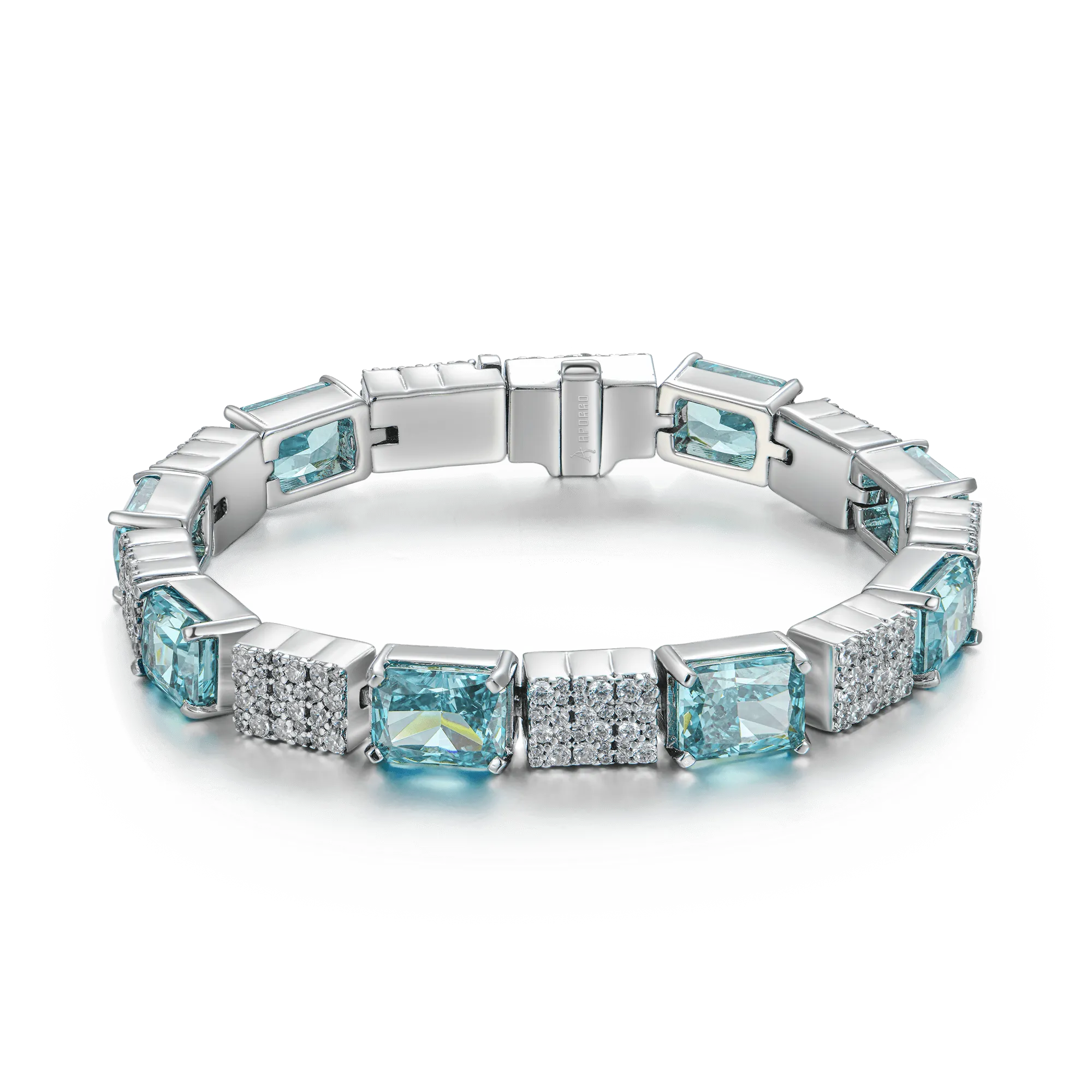 Crushed Ice Circulation Tennis Bracelet - 6mm