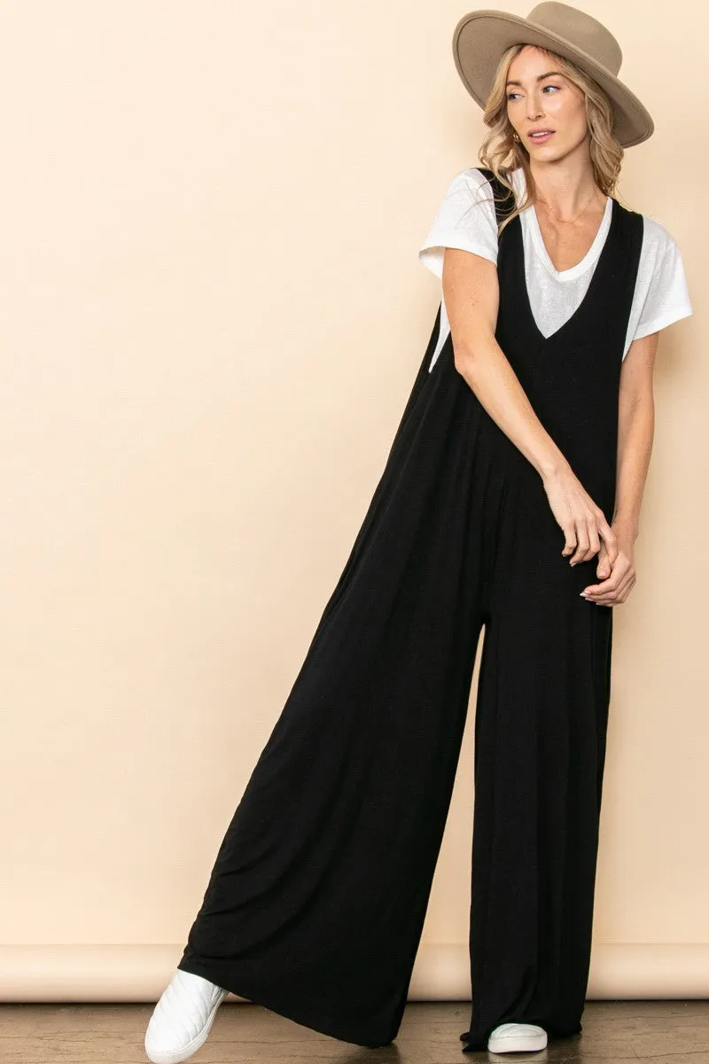 Elloh Wideleg Jumpsuit with Side Pockets