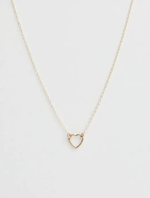 Floating Shape Necklace - Heart