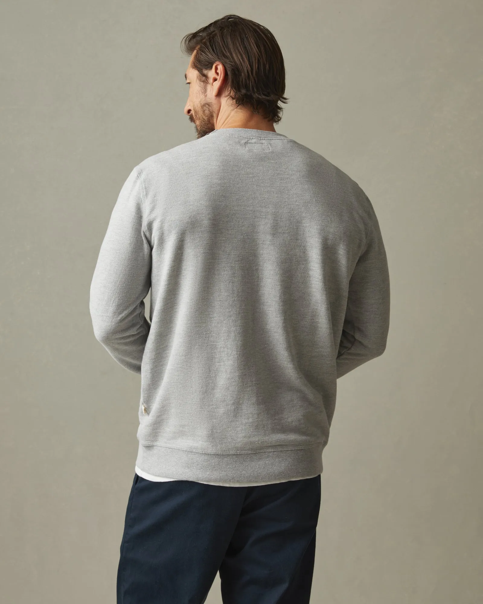 French Terry Crew Sweatshirt - Ash Heather