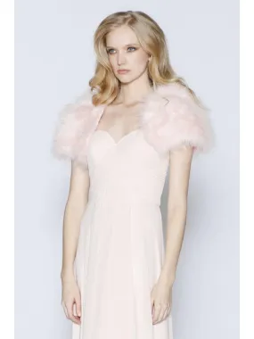 Jadore Faux Fur Bolero - Baby Pink