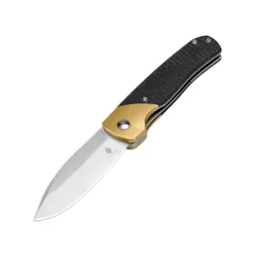 Kizer Gavel 154CM Blade Liner Lock Brass Micarta Handle V3661C1 (2.88 Satin)