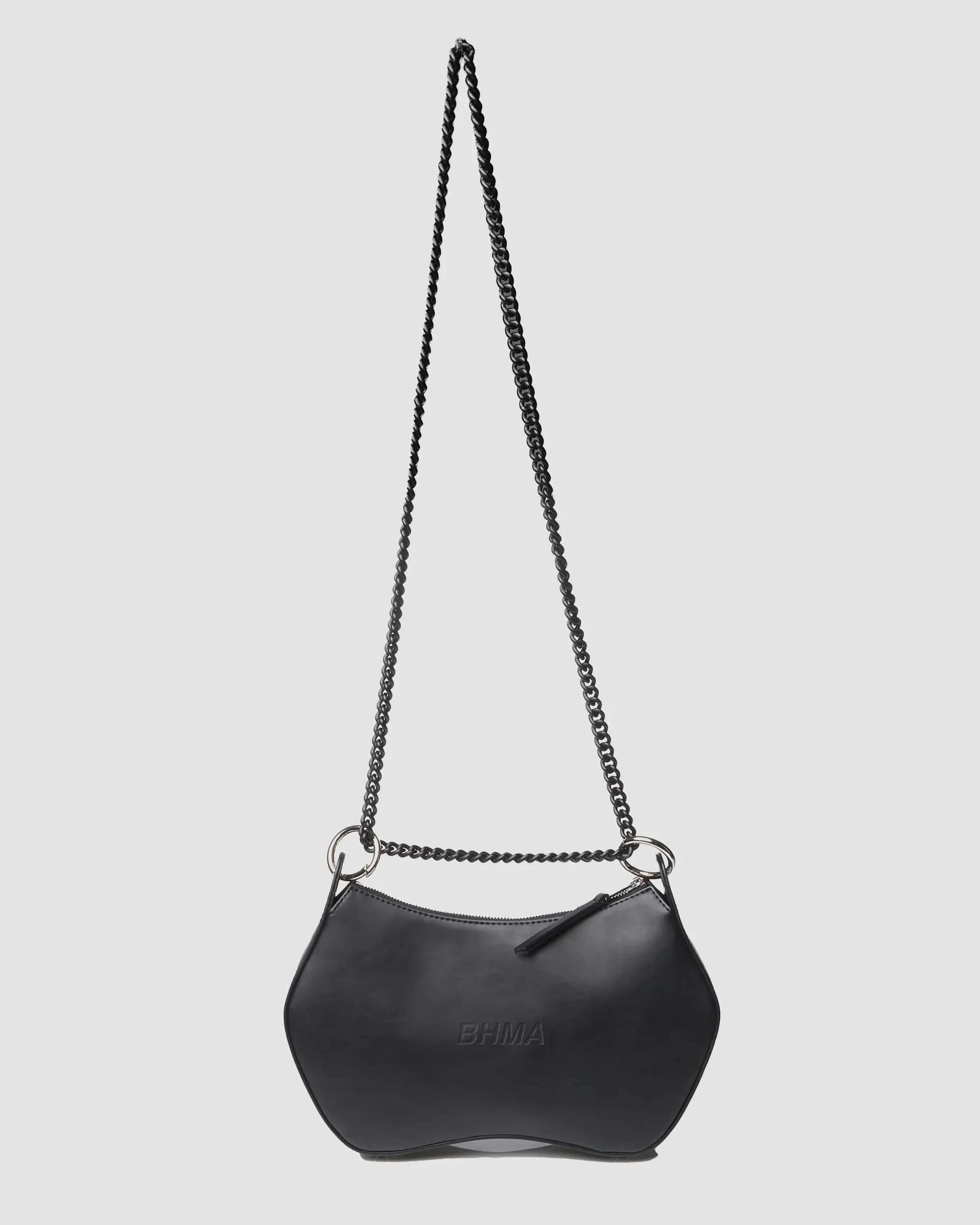 Noir BHMA Vegan Corn Leather Crossbody | Black