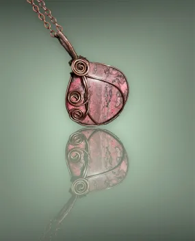 Rhodonite Wire Wrapped Pendant