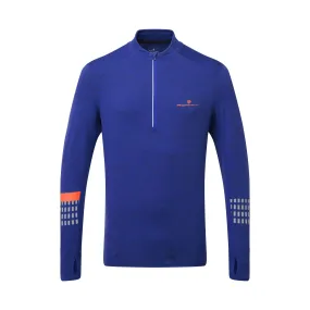 Ronhill | Men's Tech Afterhours 1/2 Zip Tee - Cobalt Marl