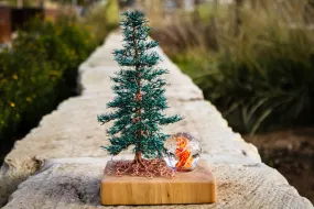 Spruce Tree of Life with Spiral Bubble Flame Orb