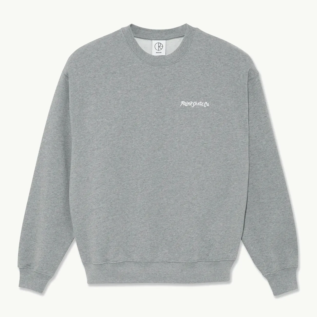 SURF LOGO CREWNECK HEATHER GREY