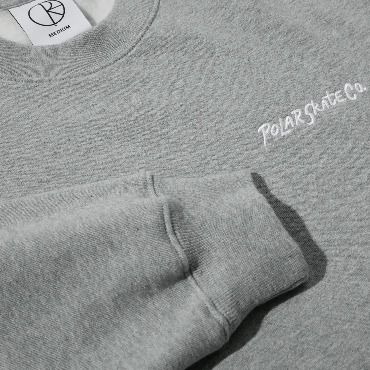 SURF LOGO CREWNECK HEATHER GREY