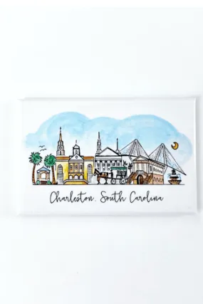 The Charleston Skyline Magnet