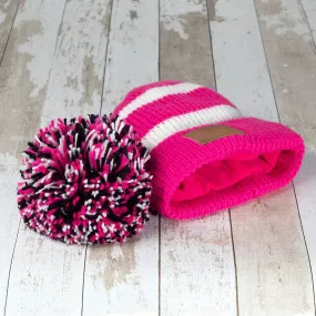 Waterproof Bobble Hat - Raspberry Cupcake