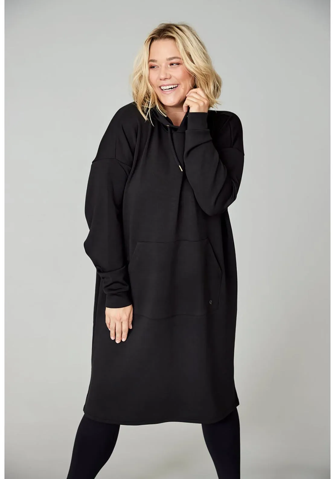 Womenseat Hoodie Dress - Black